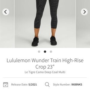 lululemon athletica Black High-Rise Capris